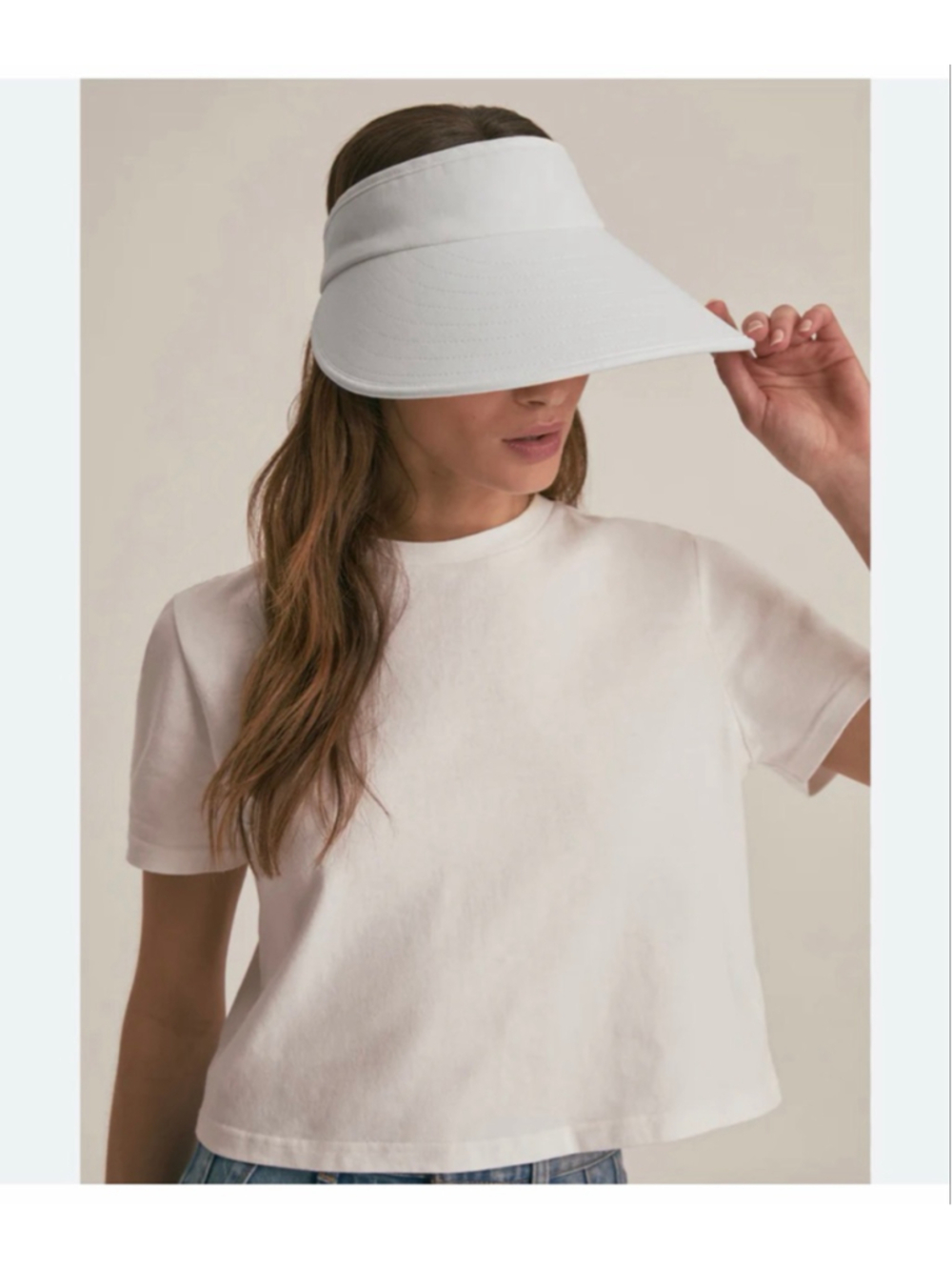 Favorite Daughter White Sun Visor